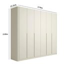 Ver imagem 4 de Guarda Roupa Casal 276cm com 6 Portas de Abrir 100% MDF Cor:Luna