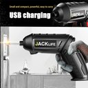 Ver imagem 3 de Chave de Fenda Elétrica sem Fio Recarregável com Bateria, Broca de Impacto - Red-box-47pcs