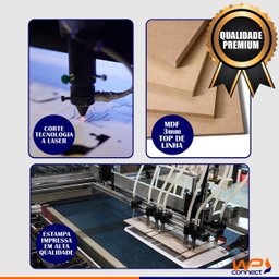 Placa Decorativa com Corda Cantinho do Café 22x30cm MDF - Wp Connect - 6