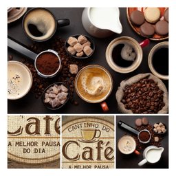 Placa Decorativa com Corda Cantinho do Café 22x30cm MDF - Wp Connect - 5