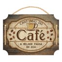 Ver imagem 1 de Placa Decorativa com Corda Cantinho do Café 22x30cm MDF - Wp Connect