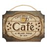 Placa Decorativa com Corda Cantinho do Café 22x30cm MDF - Wp Connect - 1