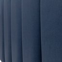 Ver imagem 4 de Cabeceira King Veludo Azul Placa Modulada Estofada Ripada Adesiva