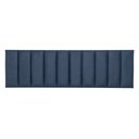 Ver imagem 2 de Cabeceira King Veludo Azul Placa Modulada Estofada Ripada Adesiva