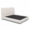 Ver mais imagens de Cama Japonesa com Cabeceira Louvre Seo Casal Bouclé Off White - Sallar Home