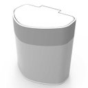 Ver imagem 1 de Lixeira Pia Plastica 5 Litros Branco Prat-k