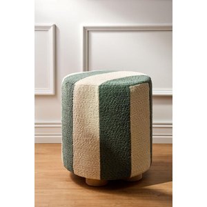 Puff Stripes Verde - A\casa