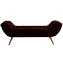 Ver imagem 3 de Puff Recamier Decorativo com Tachas 160 cm Santorini Couríssimo Marrom - Lyam Decor