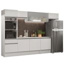 Ver imagem 1 de Armário de Cozinha Completa 300cm Branco Topazio Madesa 01