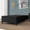 Ver imagem 1 de Cama Box Solteiro 0,88m e 38cm de Altura Prince Preto Preto