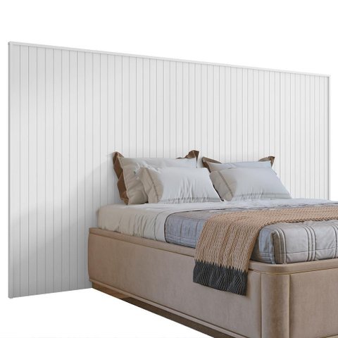 Cabeceira Florença para Cama de Casal e Queen Branco - Casa D
