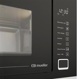 Forno Micro-ondas de Embutir Mueller 25 Litros Preto Mmo0225g1 - 127v - 3