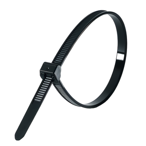 Abracadeira Nylon 140x2.5mm com 100un Preta Vila