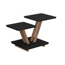 Ver imagem 2 de Mesa de Centro Decorativa Laguna Tampo Base Quadrada Preta