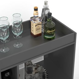 BAR ADEGA LONDRES GRAFITE - PATRIMAR - 2