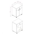 Ver imagem 3 de Balcão Multiuso 1 Gaveta 2 Portas 1 Prateleira 