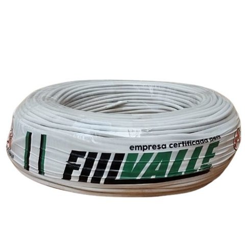 Cabo Elétrico Flexível Fiilvalle 2,5 Mm C/ 100 Metros:branco