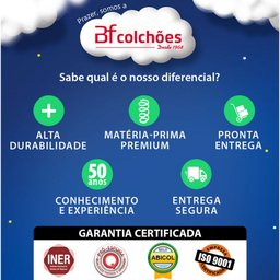 Colchão Berço BF D18 Antialérgico 130x70x10cm Americano Certificado -  - 8
