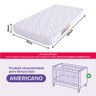 Colchão para Berço Americano D18 Hipoalergênico 130x70x10cm - Bf Colchões - 2