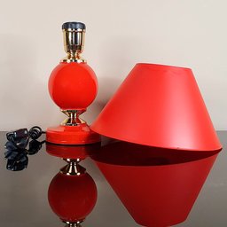 Abajur Moderno Decoração Quarto Sala Luminária Lamp Red Vermelho - 3