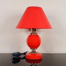 Abajur Moderno Decoração Quarto Sala Luminária Lamp Red Vermelho - 5