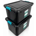 Ver imagem 7 de 2 Caixa Organizadora Container Multiuso Plásvale 27LT Preto