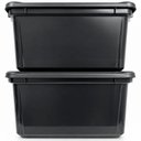 Ver imagem 6 de 2 Caixa Organizadora Container Multiuso Plásvale 27LT Preto