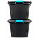 Ver imagem 5 de 2 Caixa Organizadora Container Multiuso Plásvale 27LT Preto