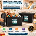 Ver imagem 2 de 2 Caixa Organizadora Container Multiuso Plásvale 27LT Preto