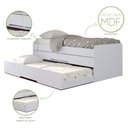 Ver imagem 2 de Cama Bibox Solteiro Juliette 2 Gavetas Branco Robel Moveis