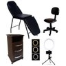 Kit Maca para Tatuador Armário Mocho e Luminária Ring Light Fiscomed Kit para Tatuador - 1