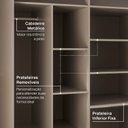 Ver mais imagens de Guarda-Roupa 2 Portas Araçá CabeCasa MadeiraOriginals Cinza/Fendi