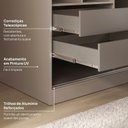 Ver imagem 7 de Guarda-Roupa 2 Portas Araçá CabeCasa MadeiraOriginals Cinza/Fendi