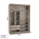 Ver imagem 3 de Guarda-Roupa 2 Portas Araçá CabeCasa MadeiraOriginals Cinza/Fendi