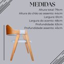 Ver imagem 5 de Kit 6 Poltronas Lux Jantar Design Atemporal Confortáveis & Ergônomicas em Linho