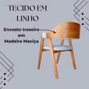 Ver imagem 7 de Kit 6 Poltronas Lux Jantar Design Atemporal Confortáveis & Ergônomicas em Linho