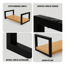 Ver imagem 6 de Kit 4 Suporte Prateleira Simples até 20cm Estilo Industrial