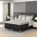 Ver imagem 5 de Cama Box Queen D33 1,58x1,98x53cm Amarílis Montreal Branco/Preto
