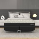 Ver imagem 6 de Cama Box Queen D33 1,58x1,98x53cm Amarílis Montreal Branco/Preto