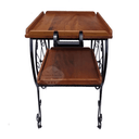 Ver imagem 5 de Carrinho de Chá em Madeira de Demolição 105x60cm Sudeste Rústico