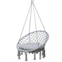 Ver imagem 1 de Rede Cadeira Balanço Suspensa Algodao Teto Casa Varanda Quintal Jardim Deck Area Lazer Confortavel R