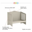 Ver imagem 4 de Berço Americano em MDF Wall Smile Cinza/Griss