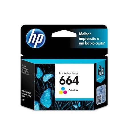 Cartucho HP 664 F6V28AB Tricolor 2,0 ML