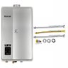 Aquecedor Rinnai 32,5 Litros E33 Feh Gn Prata (digital) + Kit Ligação de 40cm - 2