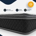 Ver imagem 6 de Cama Box Baú com Colchão Gazin de Espuma D28 Pillow Top Ortoblack + Auxiliar de Espuma Solteiro