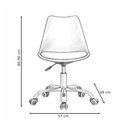 Ver imagem 4 de Cadeira de Escritório Giratória Office Atom Courino Branco - Sallar Home