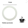 Kit Reparo Funil Filtro e Borrachas para Cafeteira Italiana / Moka de Alumínio - 12 Xícaras - 2