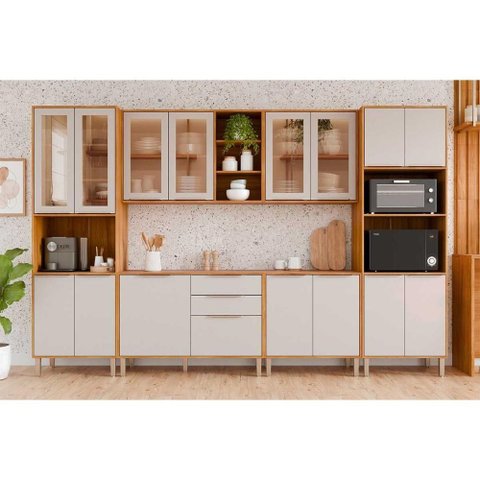 Cozinha Completa Mgm 6 Peças Brilhante C6p138 Cinamomo/off