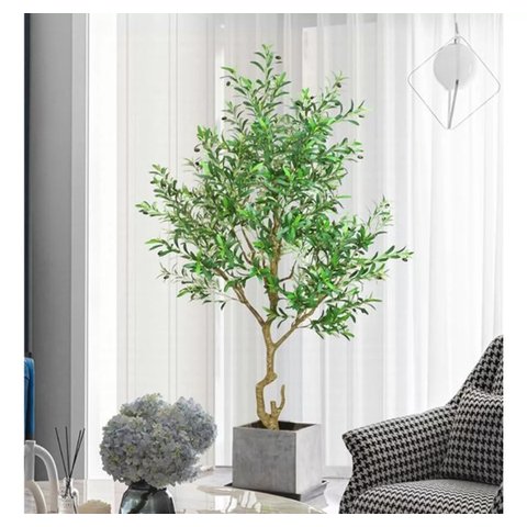 Planta Oliveira Artificial para Sala Real Toque com 1.80m