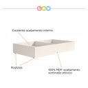 Ver imagem 4 de Gavetão 2 Nichos Smile Branco/Creme